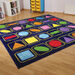 Geometric Shapes Square Placement Carpet 3 x 3m  hi\-res