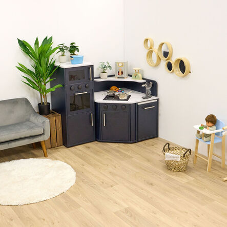 Modern Living Corner Packaway Kitchen Navy  hi\-res