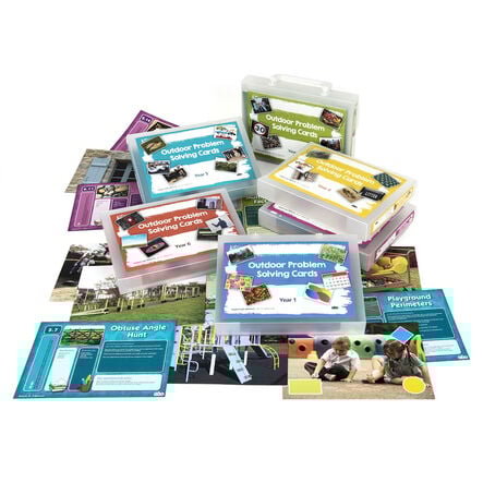 TTS Outdoor Maths Problem Solving Cards A5 Group Set  hi\-res