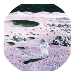 Small World Lunar Space Exploration Tuff Tray Mat  Small World Lunar Space Exploration Tuff Tray Mat  hi-res