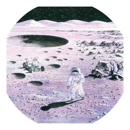 Small World Lunar Space Exploration Tuff Tray Mat  hi\-res
