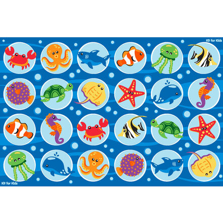 Sea Life Rectangular Carpet 3m x 2m  hi\-res