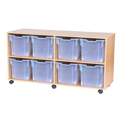 Mobile Quad Tray Storage Unit 8 Jumbo  hi-res