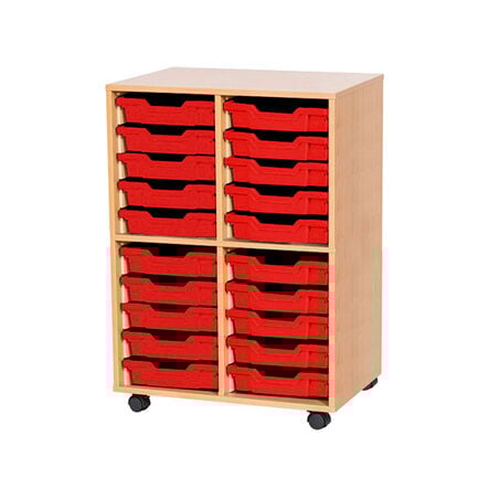 Mobile Double Tray Storage Unit 20 Trays  hi\-res