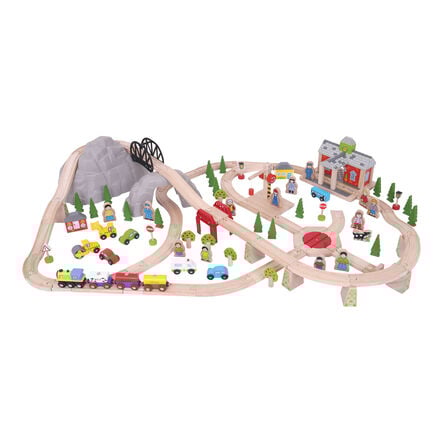 Small World Wooden Town Road and Rail Set  hi\-res