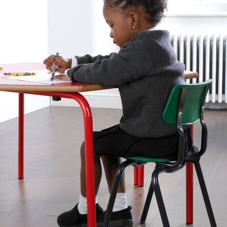 Rectangle Coloured Frame Classroom Table  hi\-res