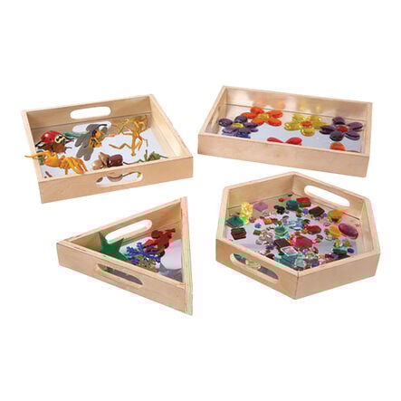Explorative Sensory Mirror Tray Shapes  hi\-res