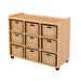 Storage Unit with Deep Wicker Baskets  hi\-res
