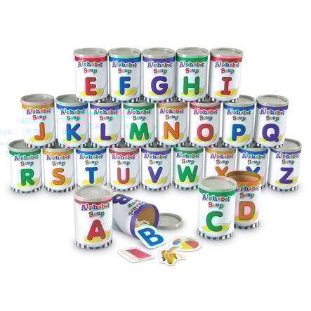 Learning Resources Alphabet Soup Sorters 26pk  hi\-res