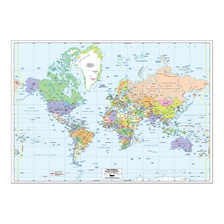 Mercator Map of the World Political A1  hi\-res
