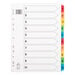 A4 Mylar 1\-10 Index File Dividers  hi\-res