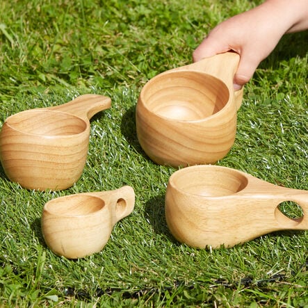 TTS Assorted Sizes Wooden Cup Collection 2pk  hi\-res