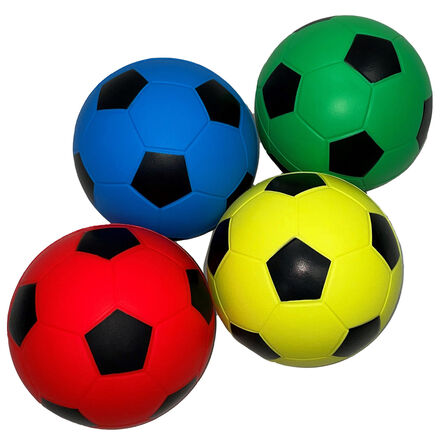 Team Colour Foam Footballs 19cm 4pk  hi\-res