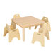 Essentials Table Square Beech Top 465mm  hi\-res