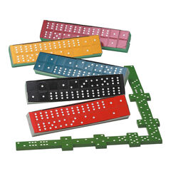 Coloured Dominoes 6pk  Coloured Dominoes 6pk  hi-res