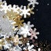 Silver, Gold and White Snowflake Sequins 70g  hi\-res