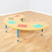 Copenhagen height adjustable horseshoe shaped 6\-seater table  hi\-res