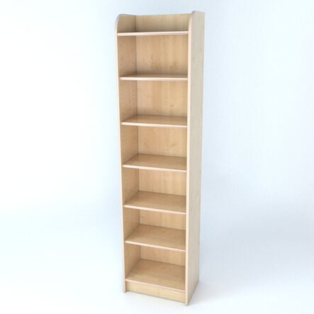 Slimline Library Bookcase In Maple  hi\-res