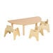 Essentials Table Semi Circle Beech Top 530mm  hi\-res