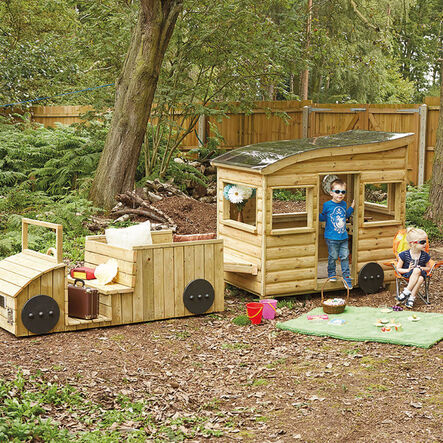TTS Outdoor Wooden Truck \x26 Caravan Bundle Standard Delivery  hi\-res