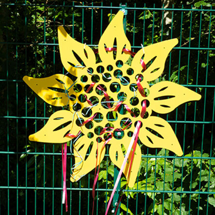 TTS Wonderful Wall Mounted Outdoor Weaving Frame Sunflower  hi\-res