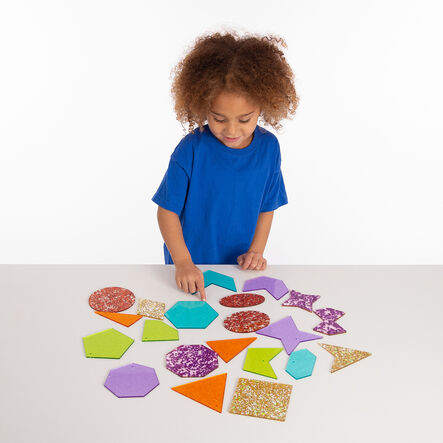 Glitter Rainbow Shapes  hi\-res