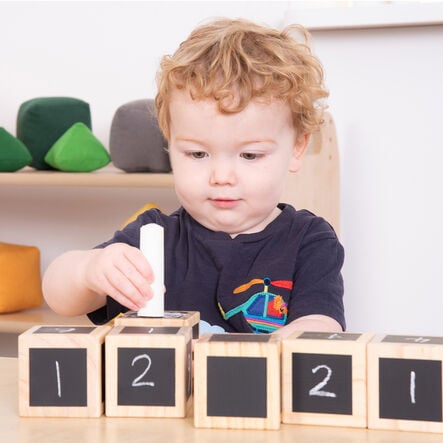 Chalk Wooden Cubes  hi\-res