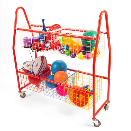 Storage Trolley with Mesh Baskets  hi\-res