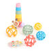 SiliSoft Silicone Teethers, Rainbow Balls \x26 Cups Bundle  hi\-res