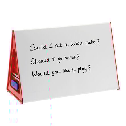Wedge Tabletop Magnetic Portable Whiteboard  hi\-res