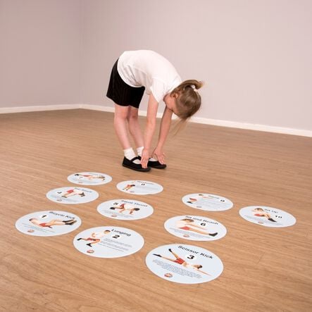 TTS Fitness Sequence Floor Spot Markers 10pk  hi\-res