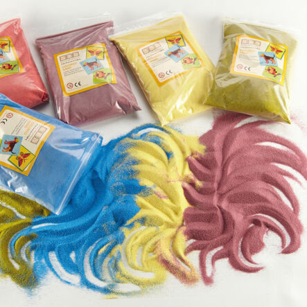 Coloured Craft Sand Assorted 5pk  hi\-res