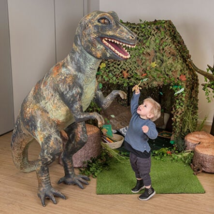 TTS Adventures with Dinosaurs Giant Mache Figures  hi\-res