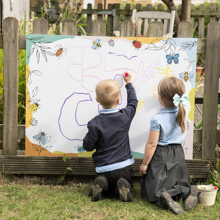TTS Eco Outdoor Giant Mark Making Minibeast Whiteboard  hi\-res