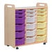 3 Column Tray Storage inc 15 Deep Translucent Trays  hi\-res