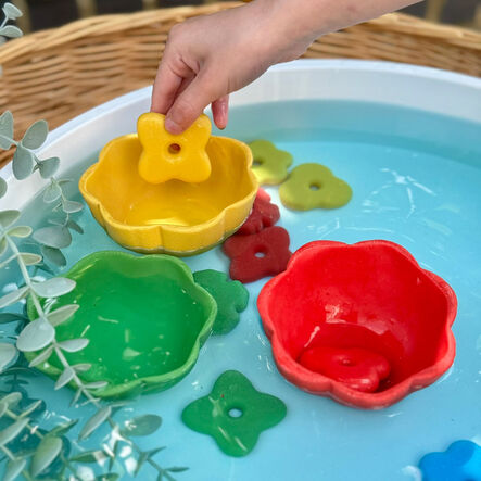 Coloured Flower Stones \x26 Bowls  hi\-res