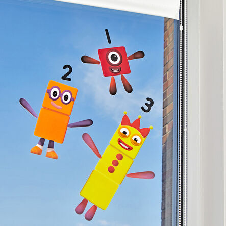 Numberblocks Reusable Clings  hi\-res