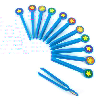 Easy Grab Plastic Safety Tweezers 12pk  hi\-res