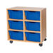 Mobile Double Tray Storage Unit 6 Deep  hi\-res