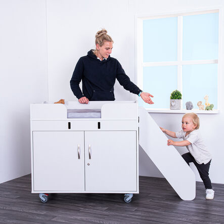 Walk Up Change Table Grey  hi\-res