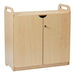 Lockable Storage Cupboard with Display \x26 Mirror Back  hi\-res