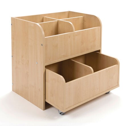 Book Storage Unit with Trolley  hi\-res
