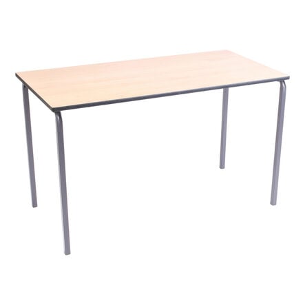 Spray PU Edge C\'bent Tables Beech Top Black Frame H640mm  hi\-res