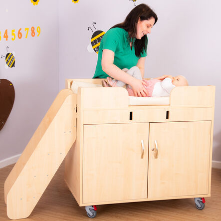 Walk Up Change Unit with Antibac Mat Lime Green Lime Green hi\-res