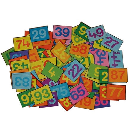 Colourful 1\-100 Felt Number Tiles  hi\-res