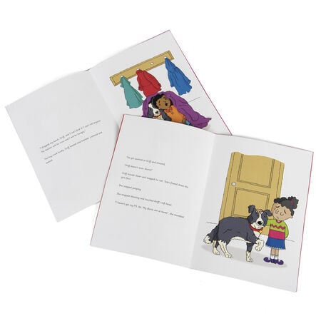 TTS Griff The Wellbeing Dog Puppet and Book Collection  hi\-res