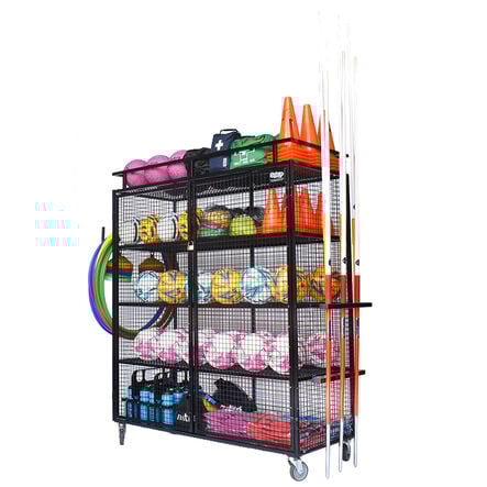Deluxe Lockable Mobile Ball Storage Cabinet  hi\-res