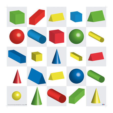 TTS Bee\-Bot® 3D Shapes Mat  hi\-res