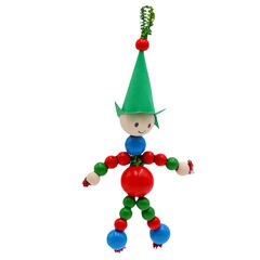 Christmas Elf Bead Craft Class 30pk  Christmas Elf Bead Craft Class 30pk  hi-res