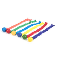 Ribbon Tail Foam Balls 6pk  Ribbon Tail Foam Balls 6pk  hi-res